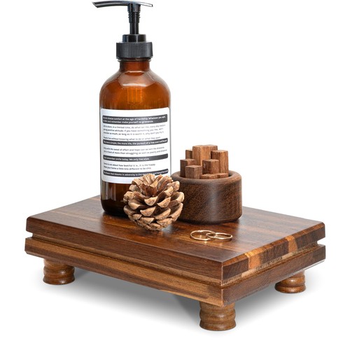 Acacia wood riser - wood,
